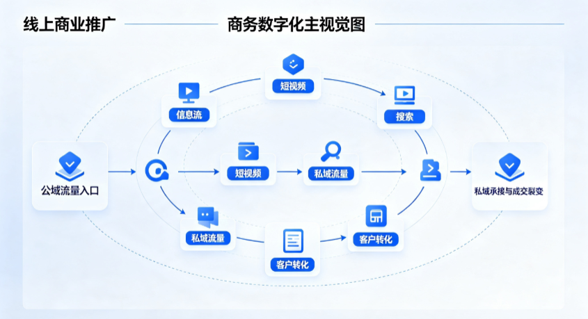 高明区线上商业推广怎么做？全域流量闭环搭建与低成本转化实战指南